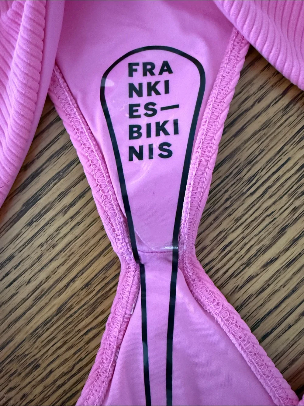FRANKIES BIKINIS Enzo Ribbed Bikini Bottom - Cherub Pink